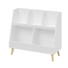 CareNooks Modern Kids Bookshelf and Toy Organizer with 5 Cubbies