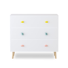 CareNooks Kids 3 Drawer Dresser, Nursery Storage Cabinet with Anti-Tip Safety Feature