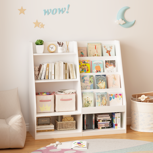 CareNooks Kids Bookshelf and Toy Storage Organizer for Kids