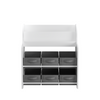 CareNooks Kid's Toy Storage with 6 Fabric Storage Bins