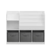CareNooks Kids Bookcase and Bookshelf with 3 Collapsible Fabric Drawers