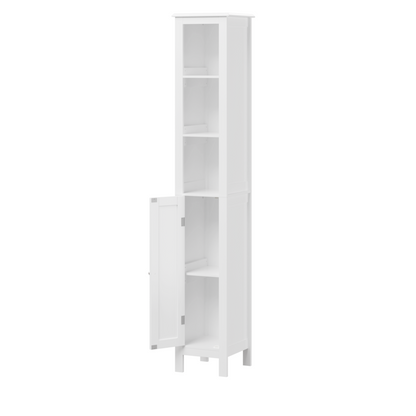 Slim Tall 66.92" Storage Cabinet — Adjustable Shelves & Anti-Tip Design