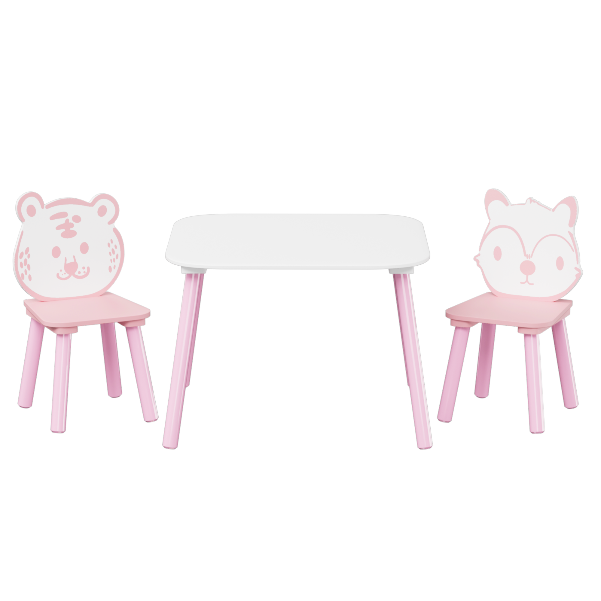 CareNooks Cute Animal Table and Chair Set For Kids