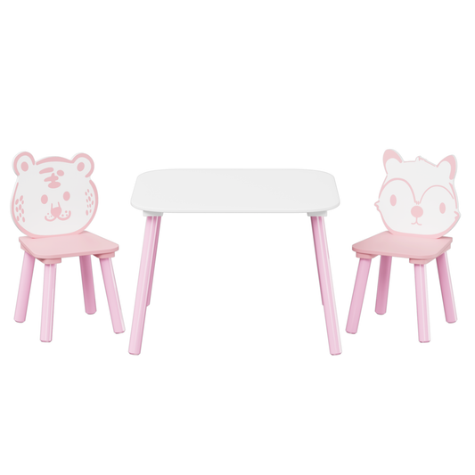 CareNooks Cute Animal Table and Chair Set For Kids