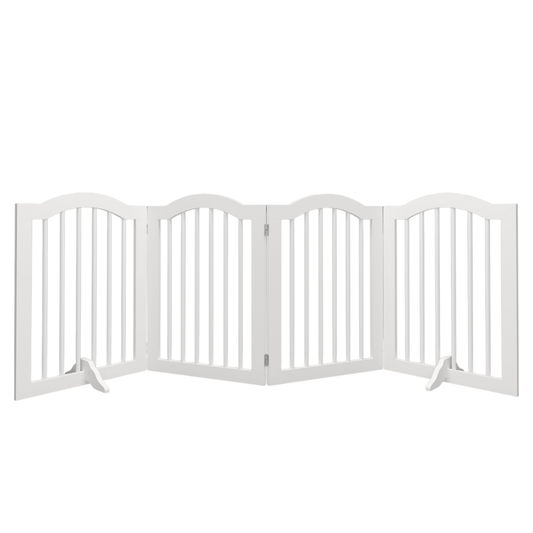 CareNooks Solid Wood 4-Panel Foldable Kids/Pets Gate