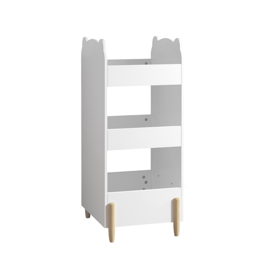 CareNooks Bear-Shaped Kids Bookshelf with Chalkboard Side for Playroom