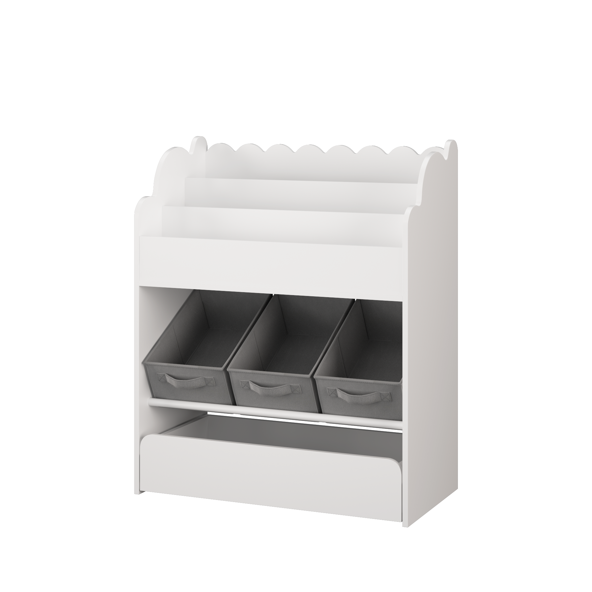 CareNooks Multi-Functional Kid's Bookshelf with Storage Bins and Drawer