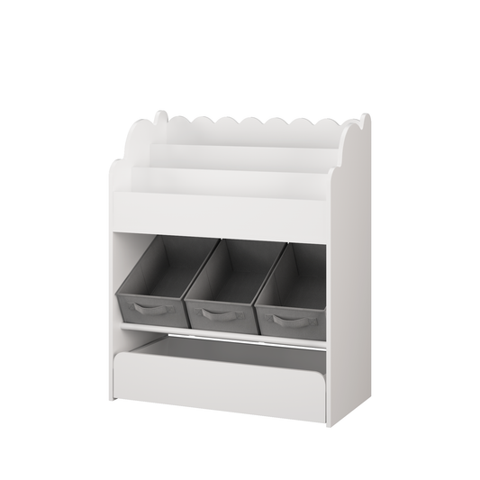 CareNooks Multi-Functional Kid's Bookshelf with Storage Bins and Drawer